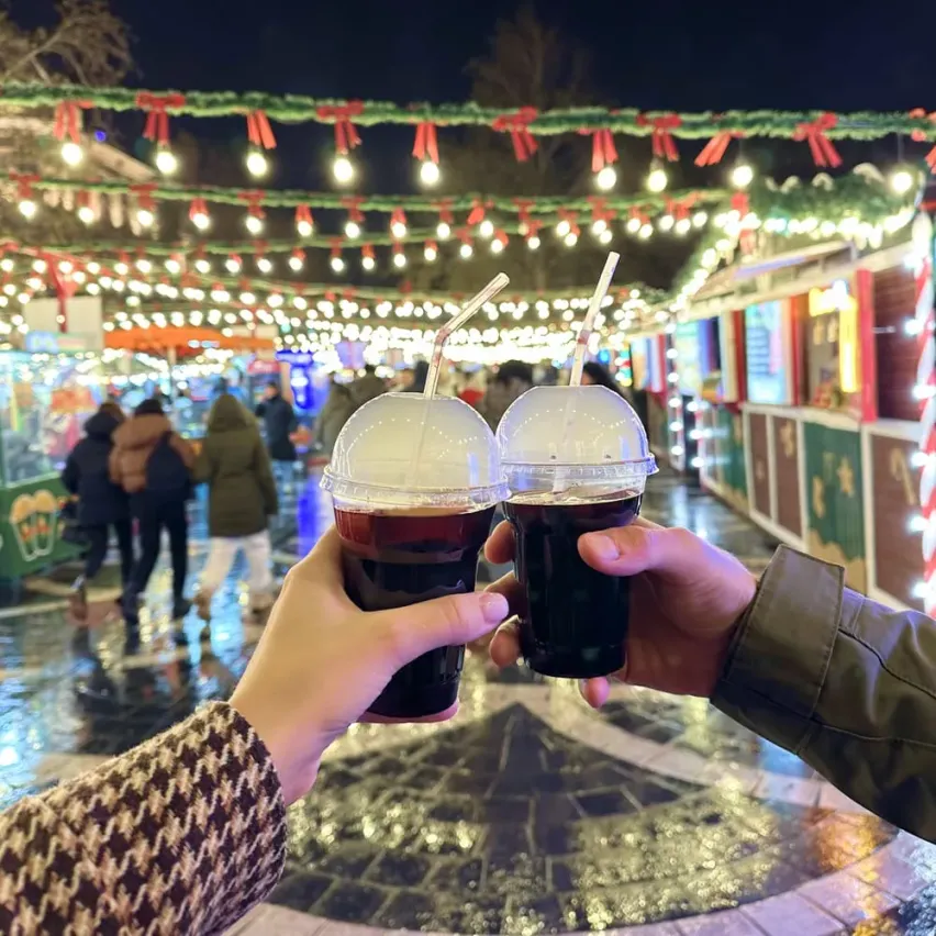 Checkin 'Cold Hands, Warm Heart' Cristmas Market — Fountains Square, Baku, Azerbaijan 2